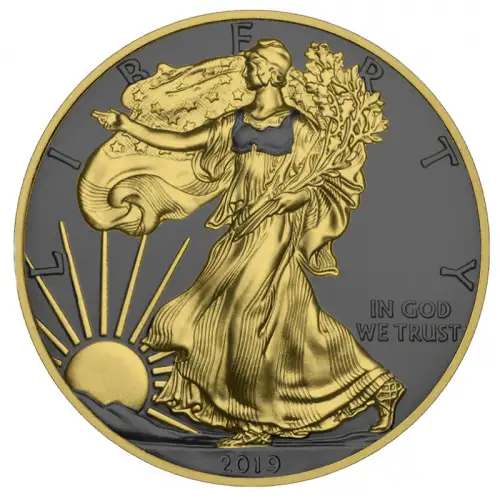 2019 Silver 1 oz American Eagle Golden Ring