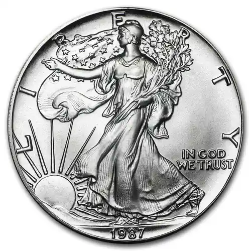 1987 1 oz American Silver Eagle (BU)