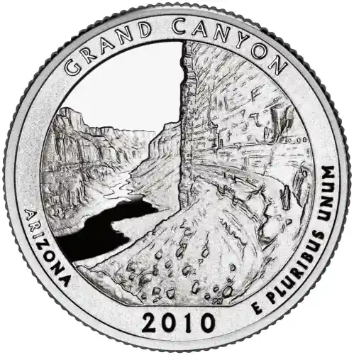 2010-S Silver Proof ATB Quarter - GRAND CANYON