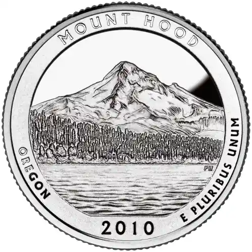 2010-S Mount Hood America the Beautiful Quarter : Silver Proof