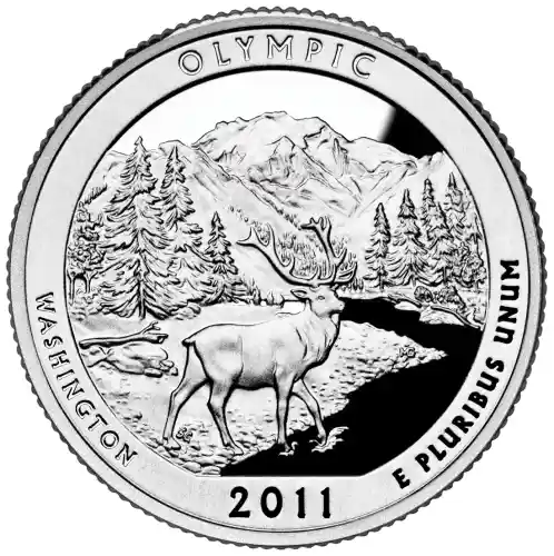 2011-S Olympic America the Beautiful Quarters : Silver Proof