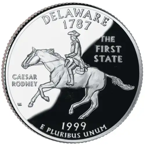 1999-S Silver Proof State Quarter - DELAWARE