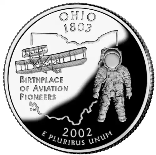 2002-S Silver Proof State Quarter - OHIO