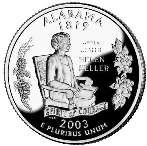 2003-S Silver Proof State Quarter - ALABAMA