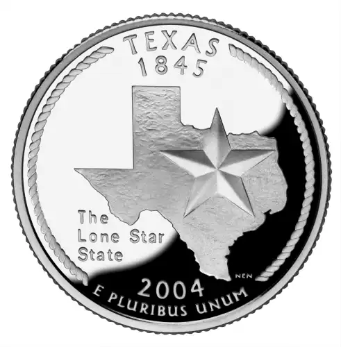 2004-S Silver Proof State Quarter - TEXAS