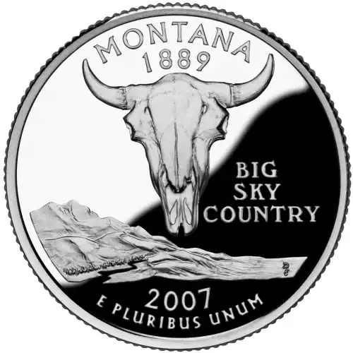 2007-S Silver Proof State Quarter - MONTANA