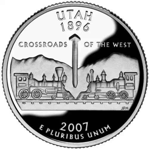 2007-S Silver Proof State Quarter - UTAH