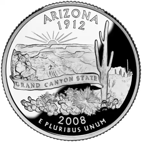 2008-S Silver Proof State Quarter - ARIZONA