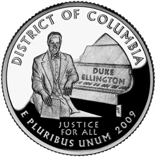 2009-S Silver Proof Territories Quarter - DISTRICT OF COLUMBIA