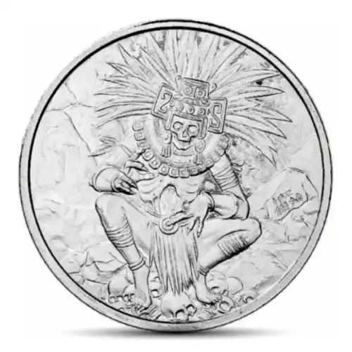 1 oz Aztec God of Death Silver Round