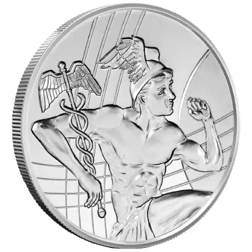 1 oz Sunshine Mercury Silver Round