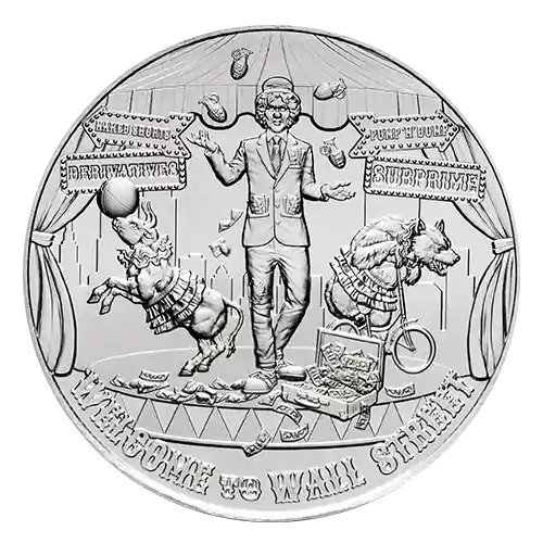 2022 Silver 5 oz The Awakening: Welcome to Wall Street Round