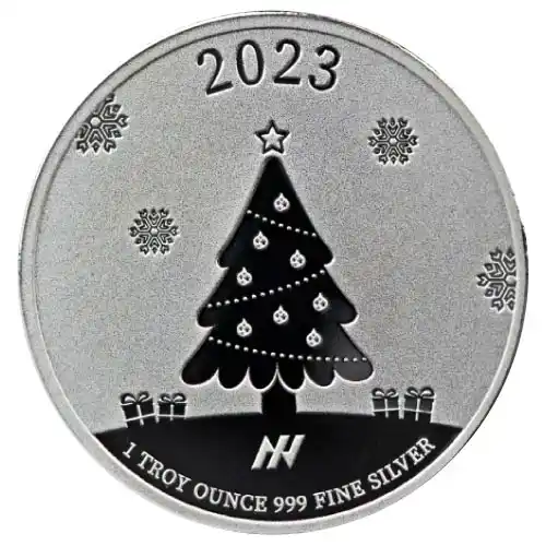 2023 Silver 1 oz Asahi Christmas Round