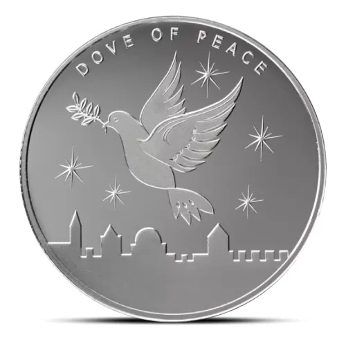2024 1 oz Holy Land Mint Dove of Peace Silver Round