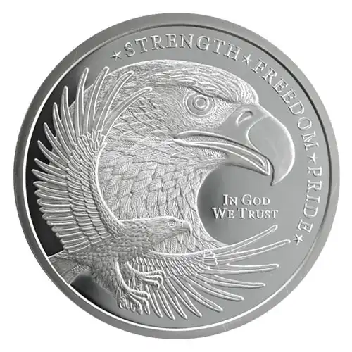 Silver - 5 oz Eagle Round (Golden State Mint)