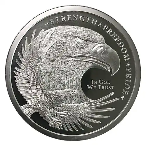 Silver - 2 oz Eagle Round (Golden State Mint)