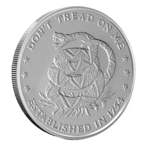 Silver - 2 oz Don't Tread On Me Round