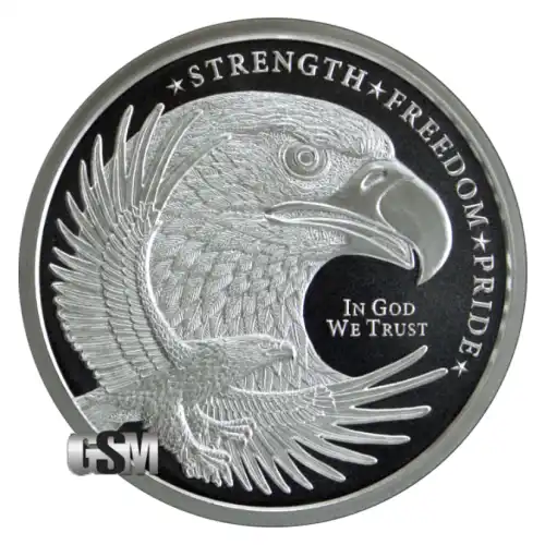 Silver 1 oz Eagle Round (Golden State Mint)
