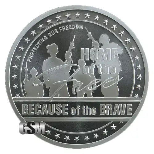 Silver - 1 oz Home of the Free Round