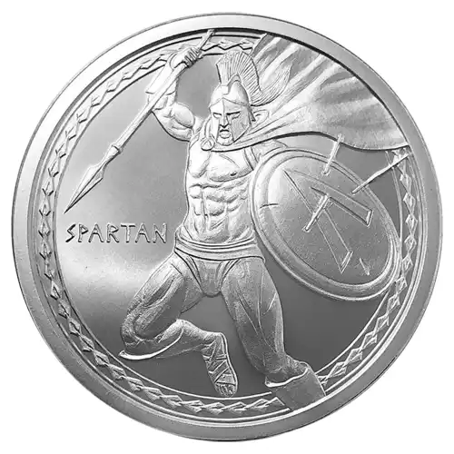Silver - 1 oz Warrior Series Spartan