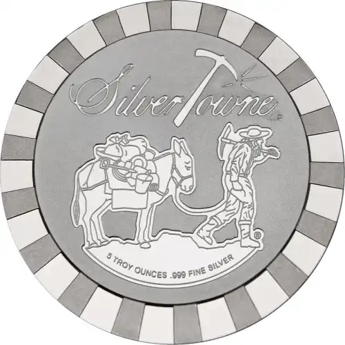 Silver - 5 oz Prospector Stackable Round