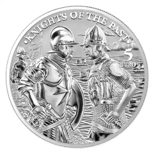 2022 Germania Knights of the Past Malta 1 oz Silver BU