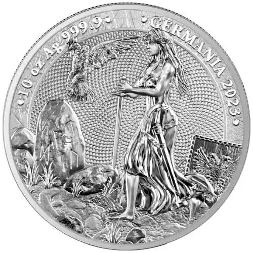 2023 Silver 10 oz Lady Germania BU Round