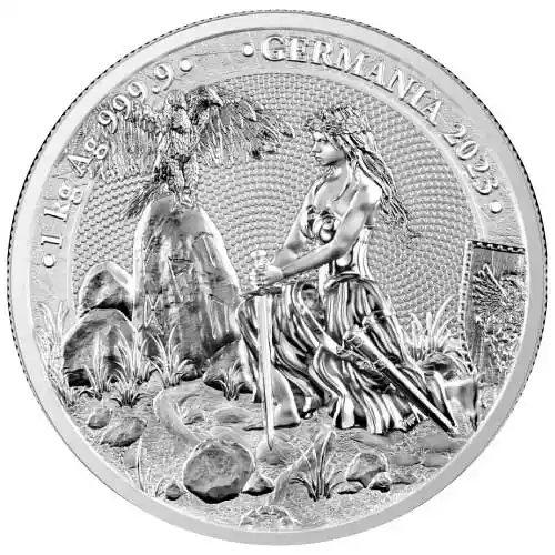 2023 Silver 1 Kilo Lady Germania BU Round
