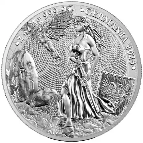 2023 Silver 2 oz Lady Germania BU Round