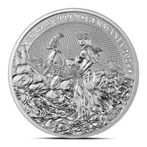 2024 10 oz Lady Germania Silver Round (BU)