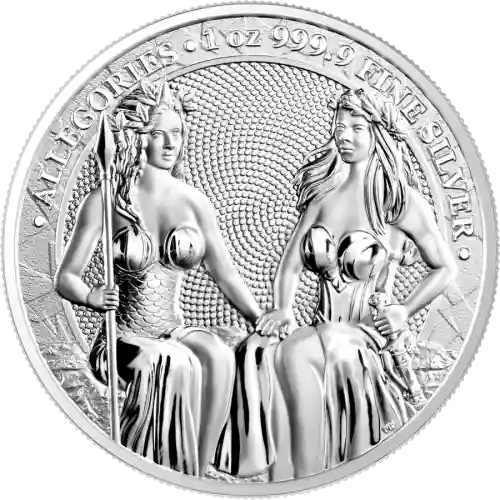 2021 Silver Allegories Germania & Austria 1 oz BU Round