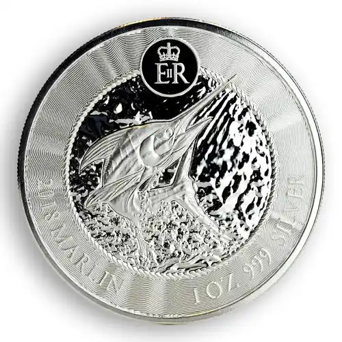 1 oz Cayman Islands Marlin 2018