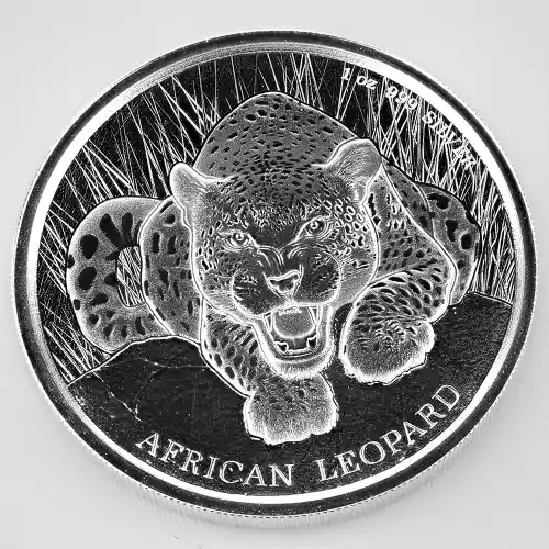 1 oz Republic of Ghana African Leopard 2017