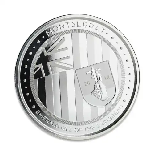 2018 Montserrat Silver 'The Emerald Isle' 1 oz