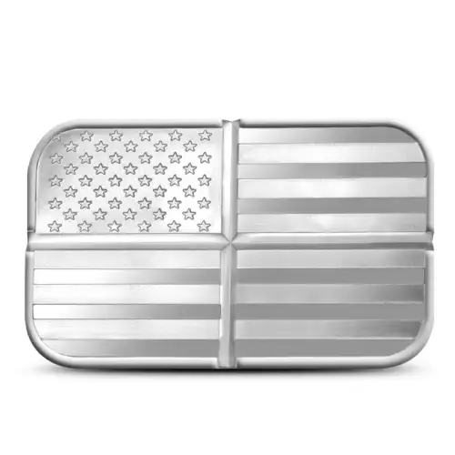 1 oz American Flag Divisible Silver Bar (4 x 1/4 oz)