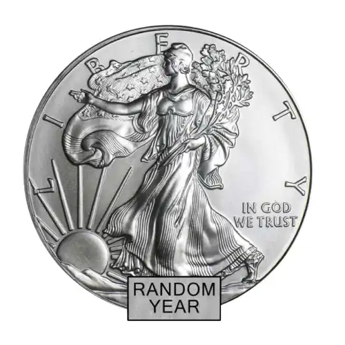 1 oz American Silver Eagle (BU, Random, Type 2)