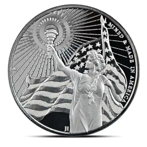 1 oz Asahi Columbia Goddess Silver Round (BU)