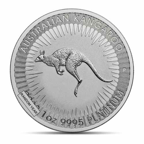 1 oz Australian Kangaroo Platinum Coin (BU,Random Date)