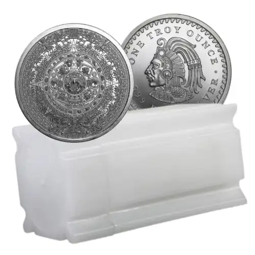 1 oz Aztec Calendar Silver Round .999 Fine (Tube of 20)