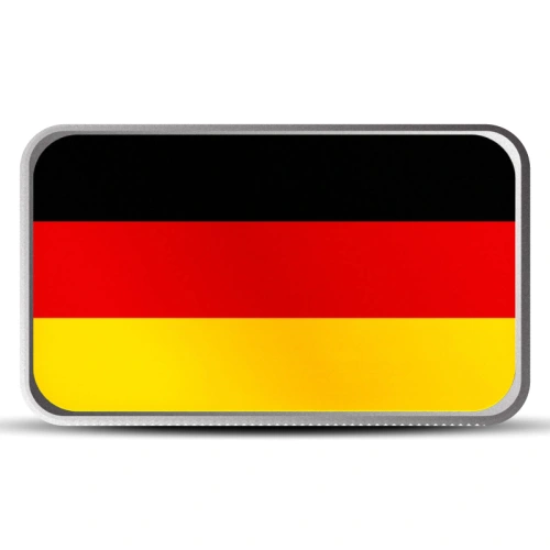 1 oz Germany Country Flag Silver Bar (Colored)