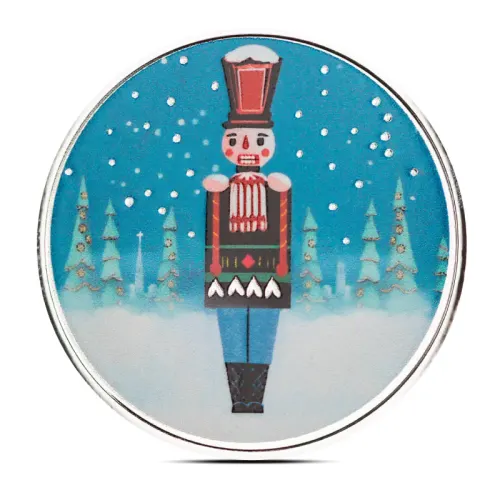1 oz Nutcracker Silver Round (Color)
