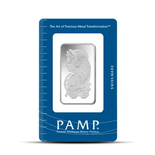 1 oz PAMP Lady Fortuna 45th Anniversary Silver Bar (In Assay)