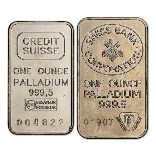 1 oz Random/Secondary Market Palladium Bar