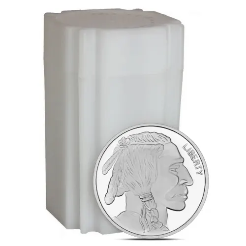 1 oz SilverTowne Buffalo Silver Round - Tube of 20