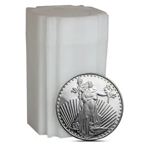 1 oz SilverTowne Saint Gaudens Silver Round - Tube of 20