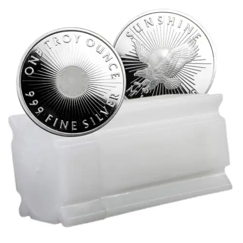 1 oz Sunshine Minting Silver Round (Tube of 20)