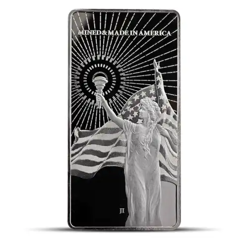 10 oz Asahi Columbia Goddess Silver Bar (BU)