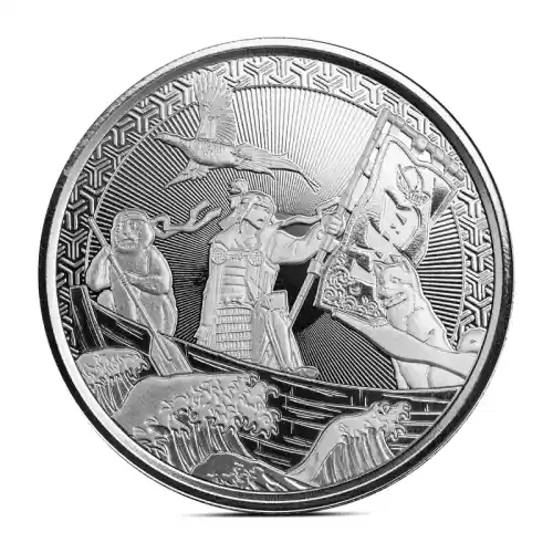 2021 1 oz MOMOTARO ANIME ONIGASHIMA Silver Coin (BU)