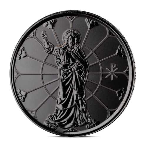 2022 1/2 oz Jesus Collection Light of Christ Black Rhodium Silver Coin