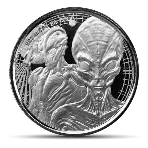 2023 1/2 oz Ghana Alien Silver Coin